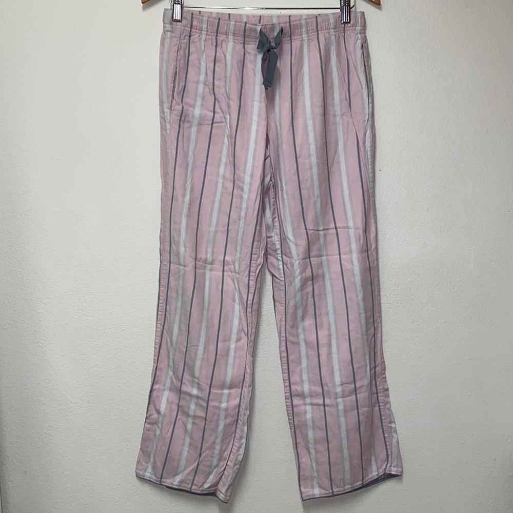 Victoria’s Secret Pajama PJ Bottoms Pink and Gray
